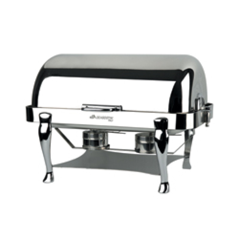 Set de deux soupières chauffées eu bain marie, complète avec plaque électrique réglable.