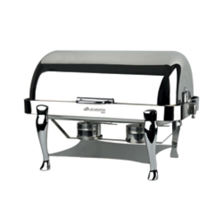 Set de deux soupières chauffées eu bain marie, complète avec plaque électrique réglable.