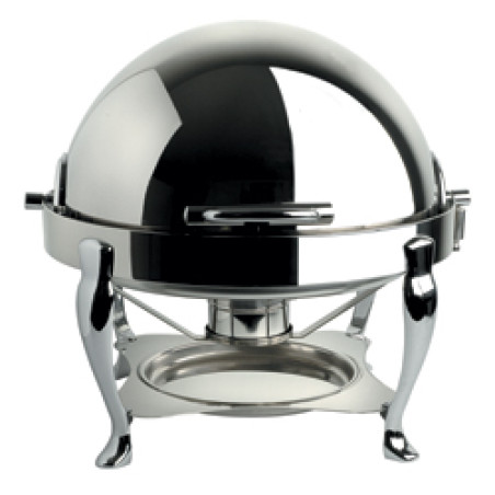 Réchaud "rond" inox, couvercle "roll-top", GN 1/1-65 mm