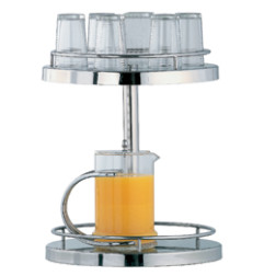 Structure 2 niveaux pour carafes et verres, Ø 400 mm