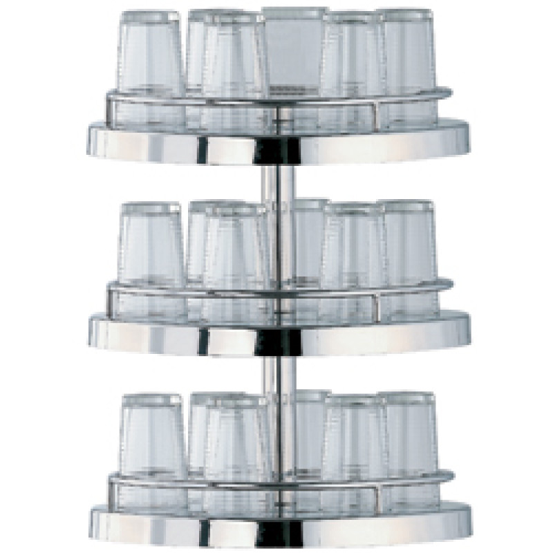 Structure 3 niveaux pour carafes et verres, Ø 400 mm