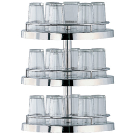 Structure 3 niveaux pour carafes et verres, Ø 400 mm