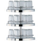 Structure 3 niveaux pour carafes et verres, Ø 400 mm