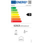 Vitrine T° positive, ventilée, 760 Lt., 2 portes coulissantes, avec caisson lumineux Vitrine T° positive, ventilée, 760 Lt., 2 portes coulissantes, avec caisson lumineux