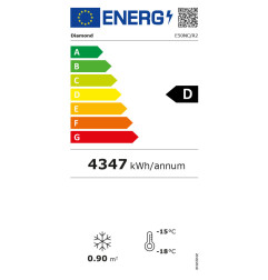 Vitrine T° négative, statique/ventilée, 500 Lt., avec caisson lumineux