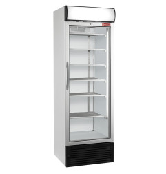 Vitrine T° négative, statique/ventilée, 500 Lt., avec caisson lumineux