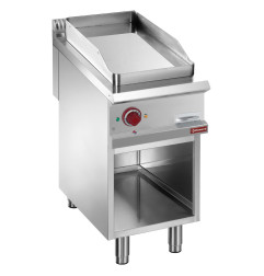 Plaque de cuisson lisse électrique module 1/2, armoire ouverte