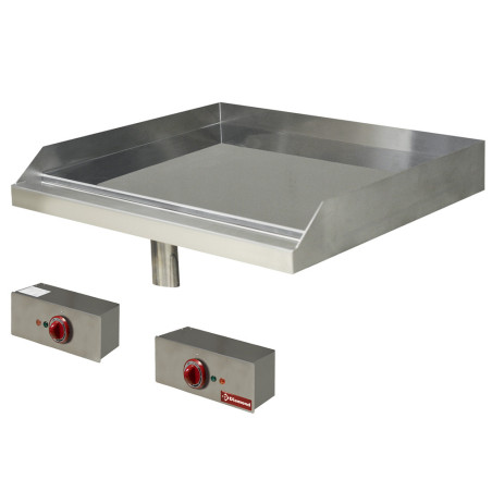 Plaque de cuisson lisse, électrique, chromé, à encastrer