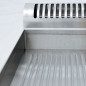 Plaque de cuisson gaz, surface 2/3 lisse et 1/3 nervurée -Top-