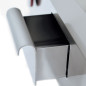 Plaque de cuisson gaz, surface 2/3 lisse et 1/3 nervurée -Top-