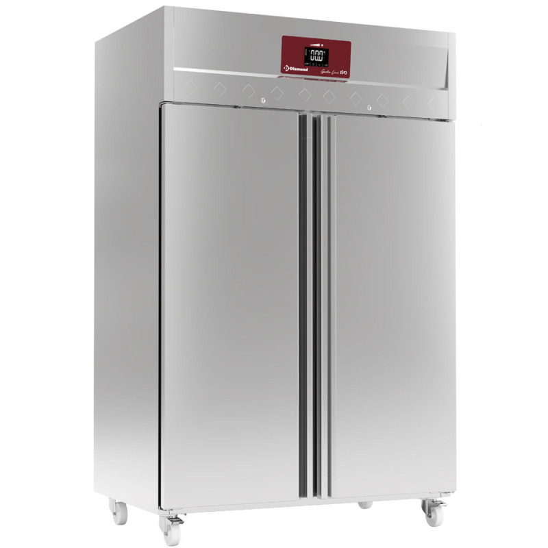 Armoire frigorifique ventilée 1400 Lit. 2 portes GN 2/1, sur roues Armoire frigorifique ventilée 1400 Lit. 2 portes GN 2/1, sur roues