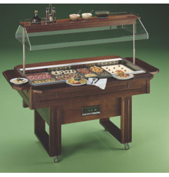 Buffet vitrocéramique capacité 4 GN 1/1