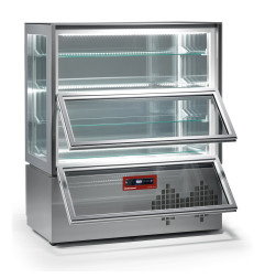 Vitrine "FULL vitrée", 4 niveaux, 2 portes, ventilée