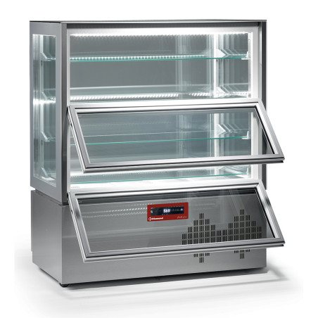 Vitrine "FULL vitrée", 4 niveaux, 2 portes, ventilée