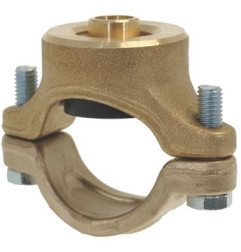 BRIDE COMPLETE POUR PEL22 - entre-axe des trous 40 mm - ø tube 27 mm
