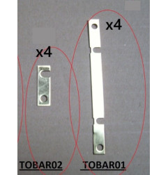Lot de barettes: 4 TOBAR01 (110X10mm) et 4 TOBAR02 (32x10mm) pour toaster sofraca