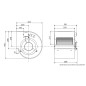 Moteur ventilateur 10/10 extracteur hotte (SAFTAIR VMI 10/10-4A)
