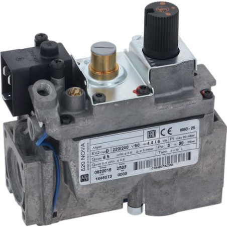 VALVE GAZ 820 NOVA 63AP7060 G653028 (0820018)