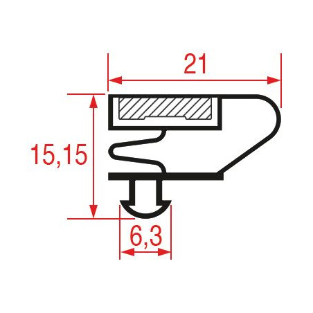 JOINT 1048 ou 9796 A ENCASTRER 1620x670 mm INOMAK CE2140, CA170