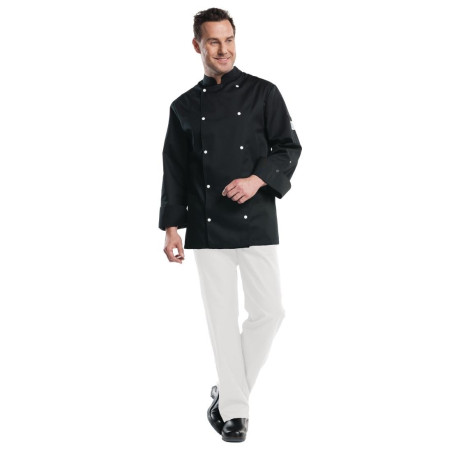 Veste de cuisine mixte Chaud Devant Firenze noire 4XL