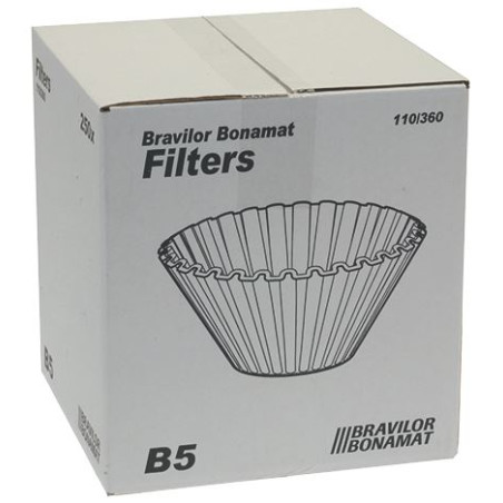 FILTRE PAPIER CORBEILLE ø 110/360 mm B5 BONAMAT (250 pièces)
