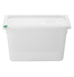 Bacs PP Hygiplas Click GN 1/3 avec couvercles et 7 clips de couleur 200mm 6,9L (lot de 4)