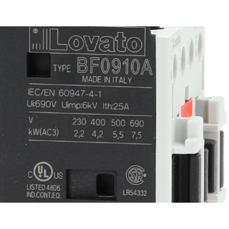 CONTACTEUR LOVATO BF0910A