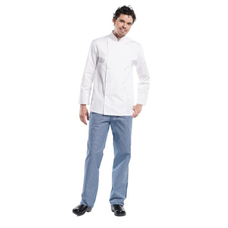 Veste de cuisine mixte Chaud Devant Hilton Poco manches longues blanche XXL