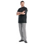 Veste de cuisine mixte Chaud Devant Hilton Poco manches courtes noire XL