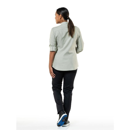 Veste de cuisine femme verte Chaud Devant Nordic taille M