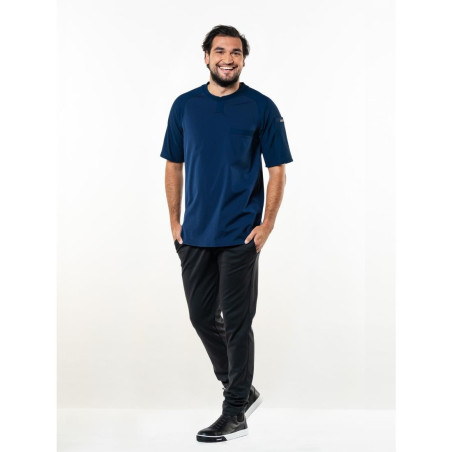 T-shirt mixte manches courtes Chaud Devant Valente UFX marine taille L