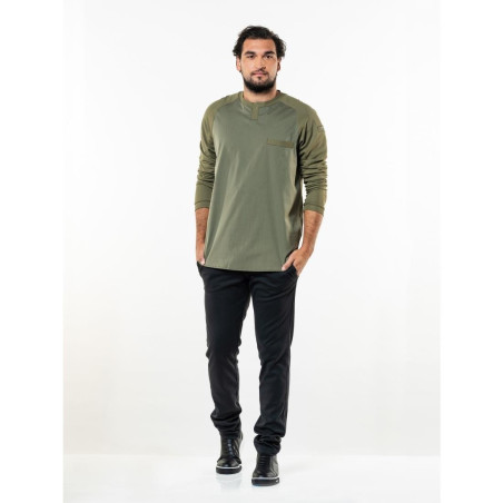 T-shirt mixte manches longues Chaud Devant Valente UFX vert taille L