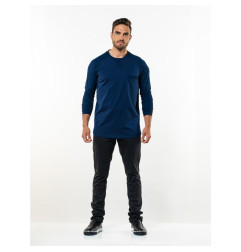T-shirt mixte manches longues Chaud Devant Valente UFX marine taille M