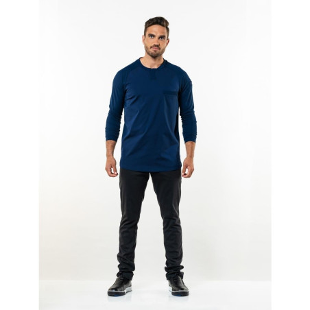 T-shirt mixte manches longues Chaud Devant Valente UFX marine taille M