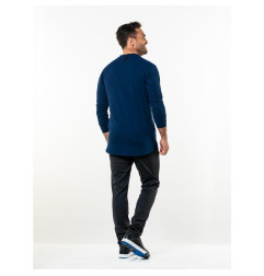 T-shirt mixte manches longues Chaud Devant Valente UFX marine taille M