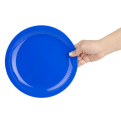 Assiettes en polypropylène Olympia Kristallon bleues 230mm (lot de 12)