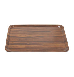 Plateaux stratifiés lisses Capri Cambro noyer 460mm 