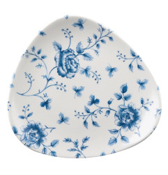 Assiettes triangulaires Churchill Vintage Prints Blue Rose Chintz Pattern192mm (Lot de 12)