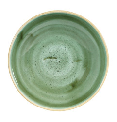 Assiettes coupes rondes Churchill Stonecast Samphire Green 182mm (Lot de 12)