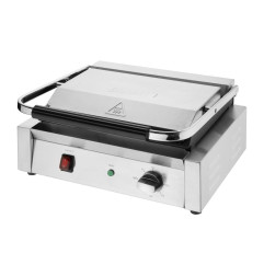 Grand gril de contact simple Bistro Buffalo lisse/lisse