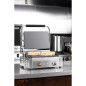 Grand gril de contact simple Bistro Buffalo lisse/lisse