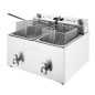 Friteuse électrique double avec minuterie Buffalo 2x8L