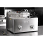 Friteuse électrique double avec minuterie Buffalo 2x8L