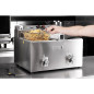 Friteuse électrique double avec minuterie Buffalo 2x8L