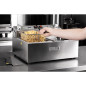 Friteuse électrique double avec minuterie Buffalo 2x5L