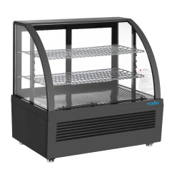 Vitrine réfrigérée de comptoir Polar série C noire 100L