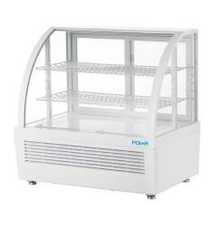 Vitrine réfrigérée de comptoir Polar série C blanche 100L
