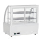 Vitrine réfrigérée de comptoir Polar série C blanche 100L