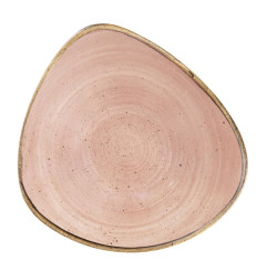Bols triangulaires Churchill Stonecast Raw Terracotta Lotus 229mm (Lot de 12)