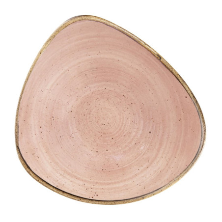 Bols triangulaires Churchill Stonecast Raw Terracotta Lotus 229mm (Lot de 12)